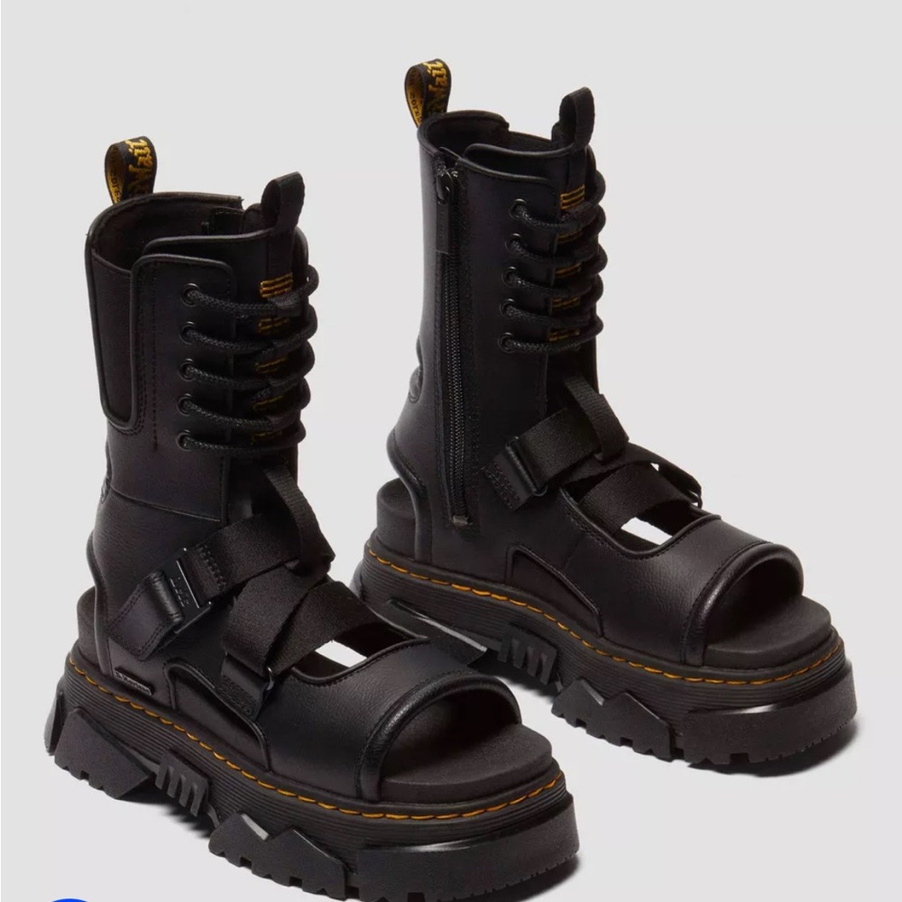 Dr. Martens Black Mattison Sandals
